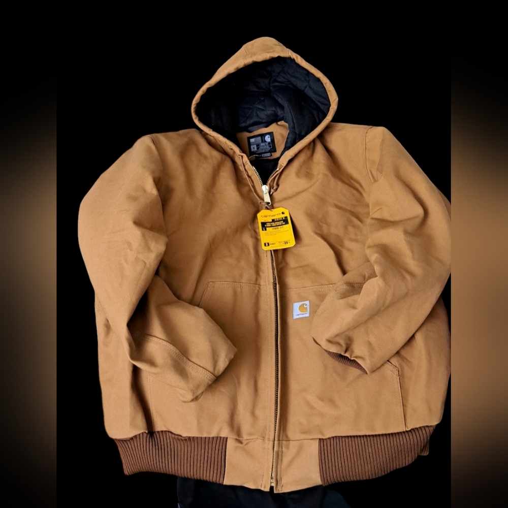 Carhartt Men's Brown Hooded Jacket